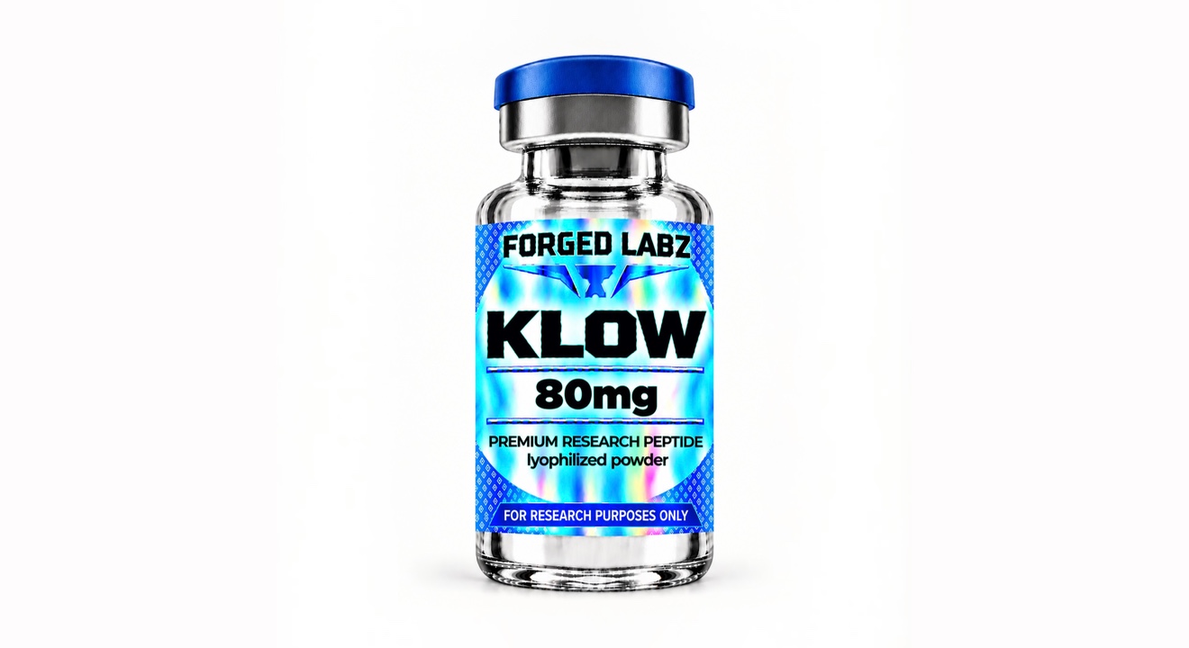 Klow research peptide vial