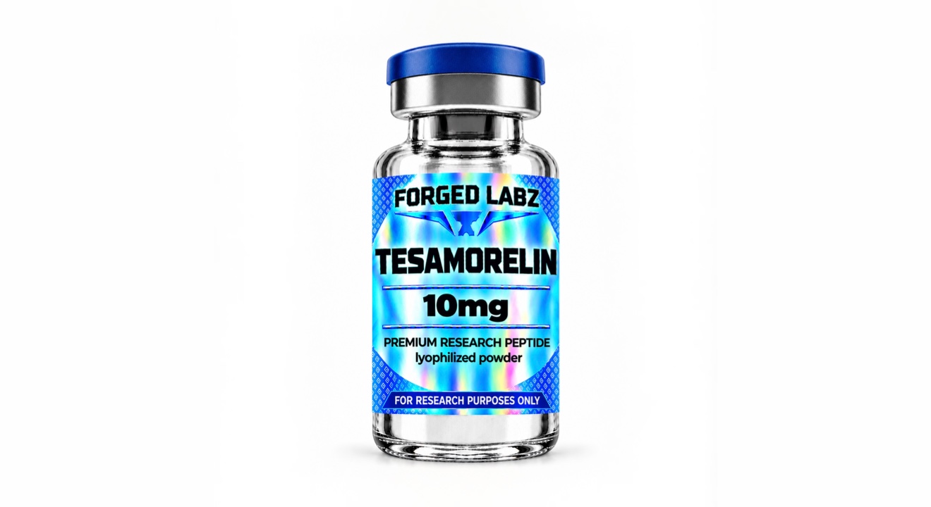 Tesamorelin research peptide vial