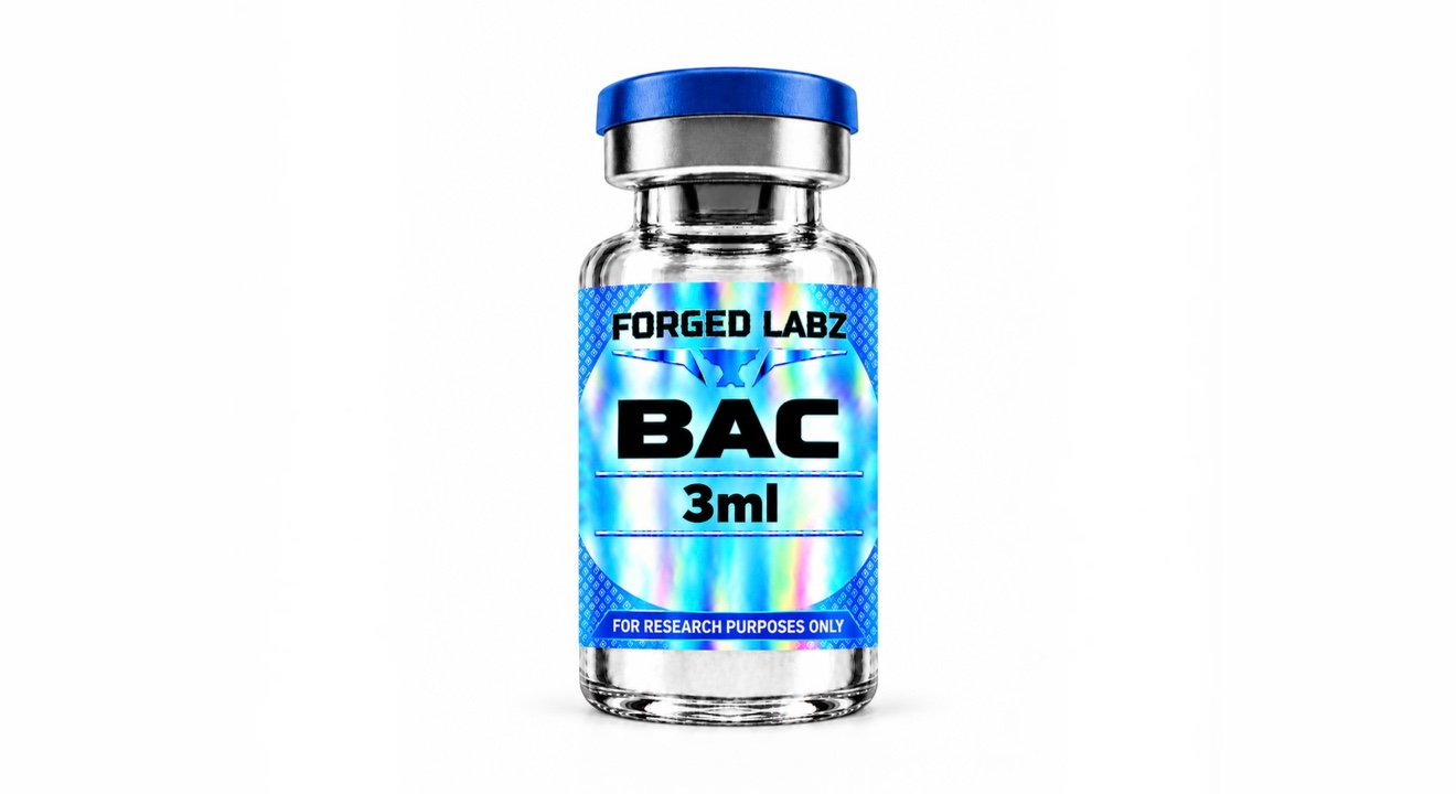 BAC Water research peptide vial
