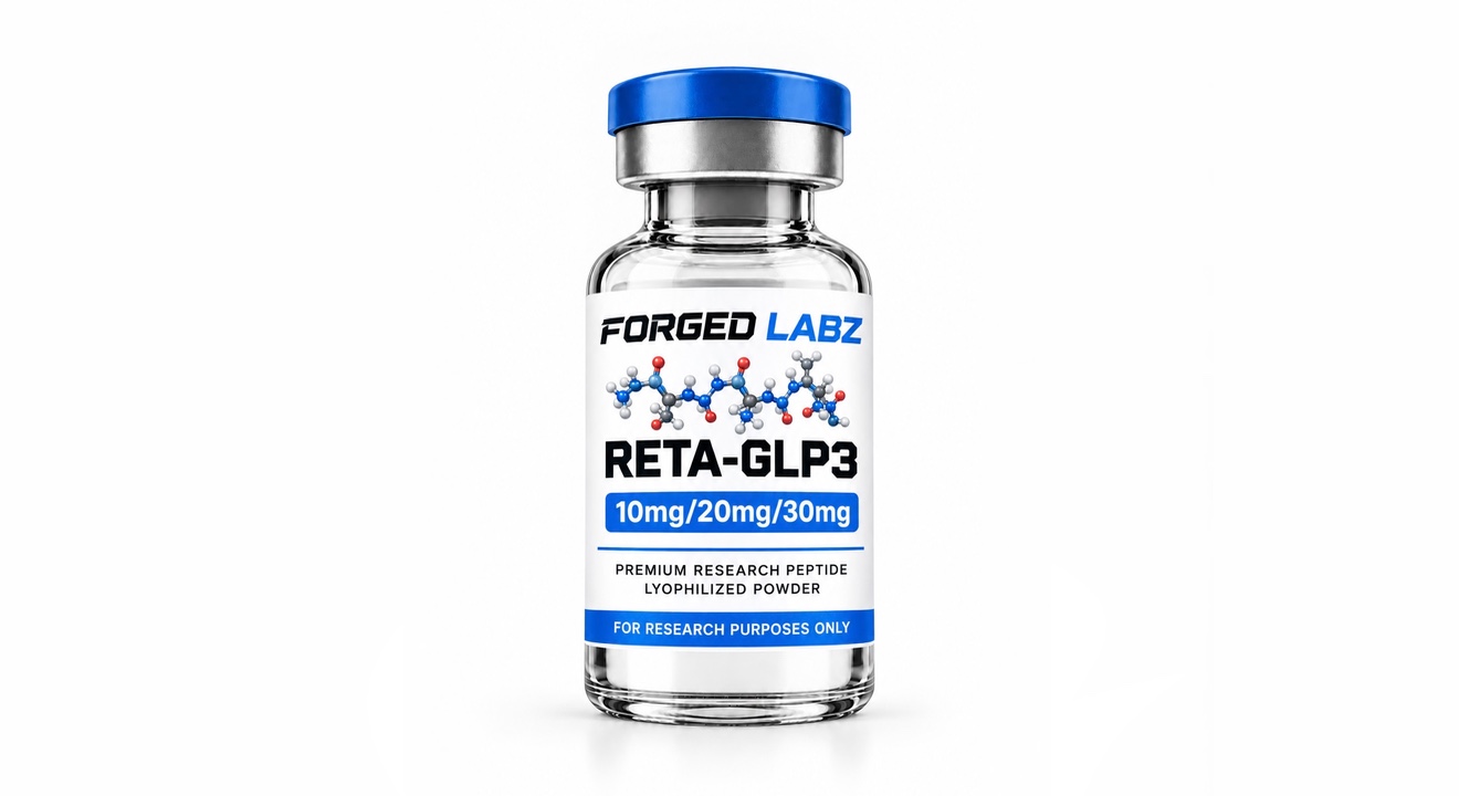 RETA-GLP3 research peptide vial