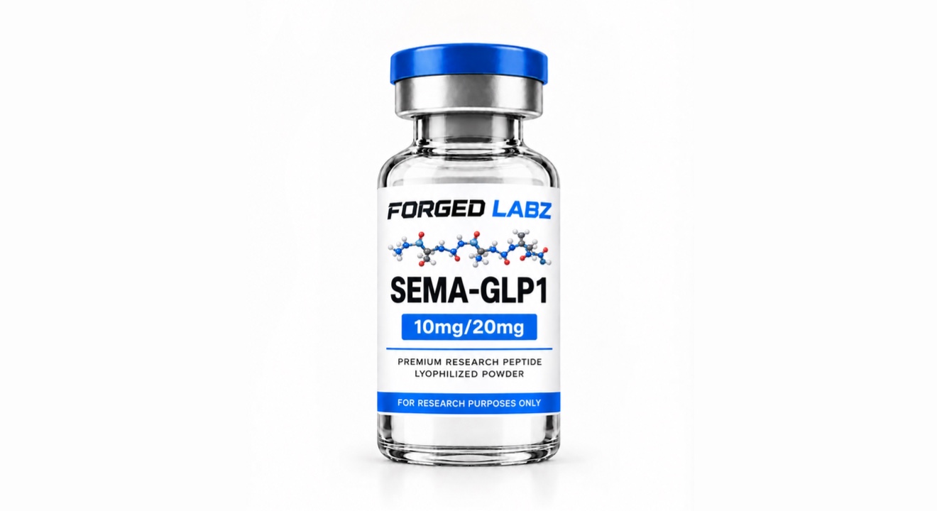 SEMA-GLP1 research peptide vial