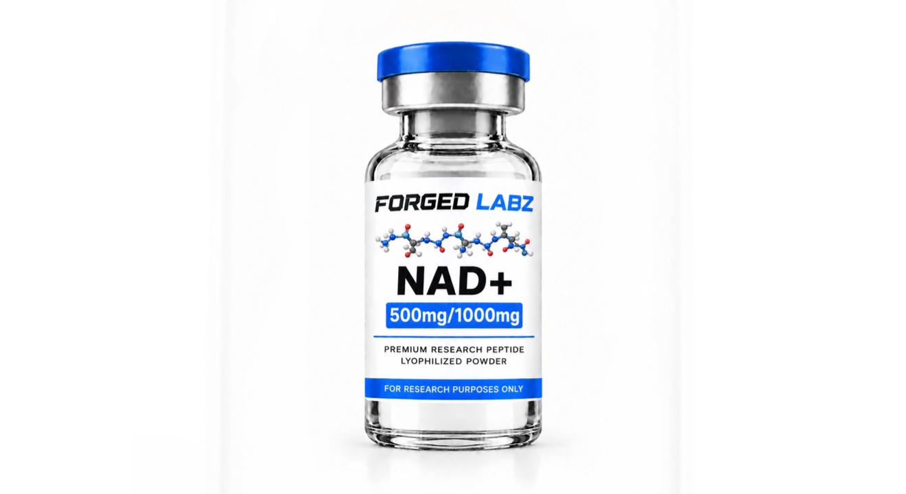 NAD+ research peptide vial
